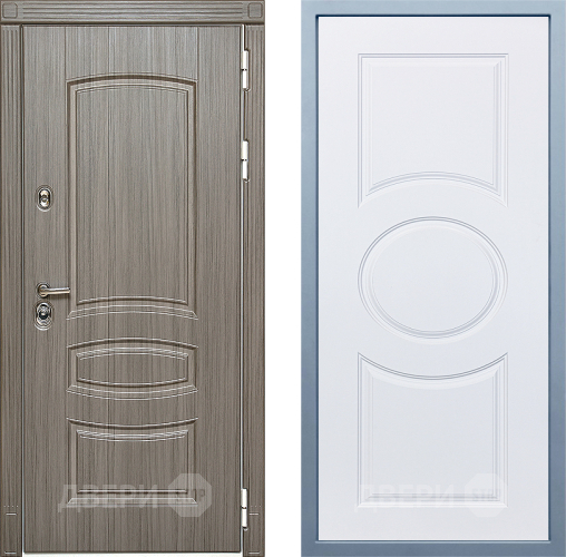 Входная металлическая Дверь Дива МД-42 М-30 Белый в Шатуре