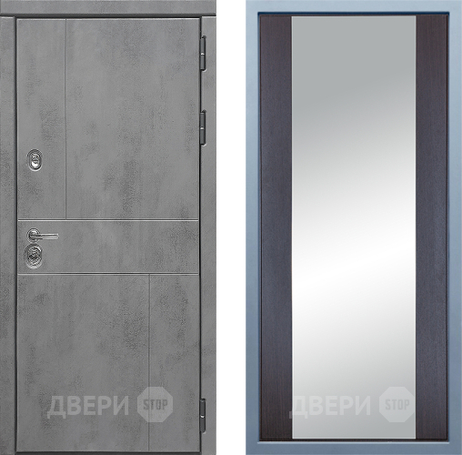 Дверь Дива МД-48 Д-15 Зеркало Венге в Шатуре