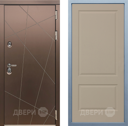 Входная металлическая Дверь Дива МД-50 Д-7 Шампань в Шатуре