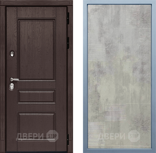 Входная металлическая Дверь Дива МД-90 Д-4 Бетон темный в Шатуре