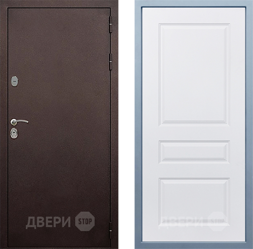 Дверь Дива МД-40 Медь Д-13 Белый в Шатуре