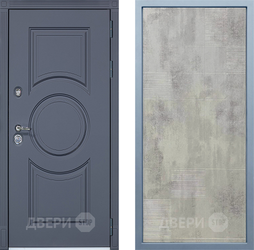 Входная металлическая Дверь Дива МХ-30 STR Д-4 Бетон темный в Шатуре