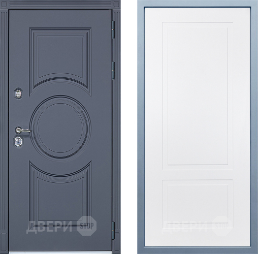 Входная металлическая Дверь Дива МХ-30 STR Н-7 Белый в Шатуре