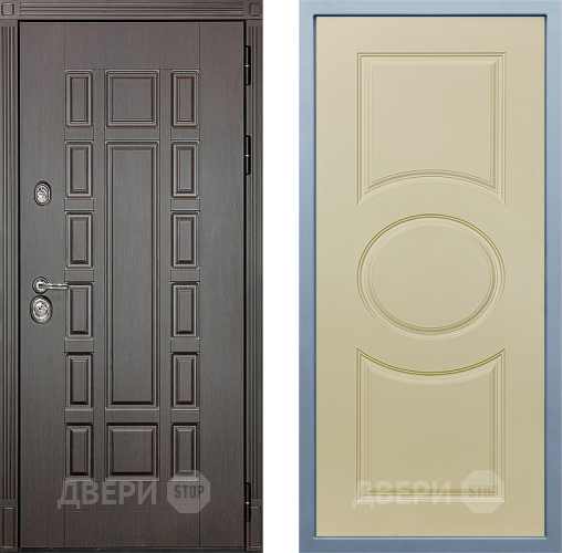 Входная металлическая Дверь Дива МХ-53 STR Д-8 Шампань в Шатуре
