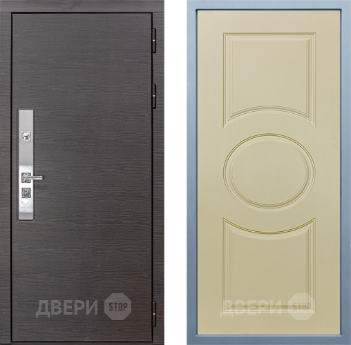 Входная металлическая Дверь Дива МХ-39 STR Д-8 Шампань в Шатуре