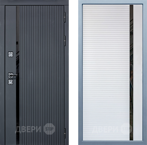 Входная металлическая Дверь Дива МХ-46 STR МХ-45 Белый матовый в Шатуре