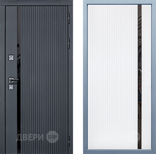 Входная металлическая Дверь Дива МХ-46 STR МХ-46 Белый матовый в Шатуре