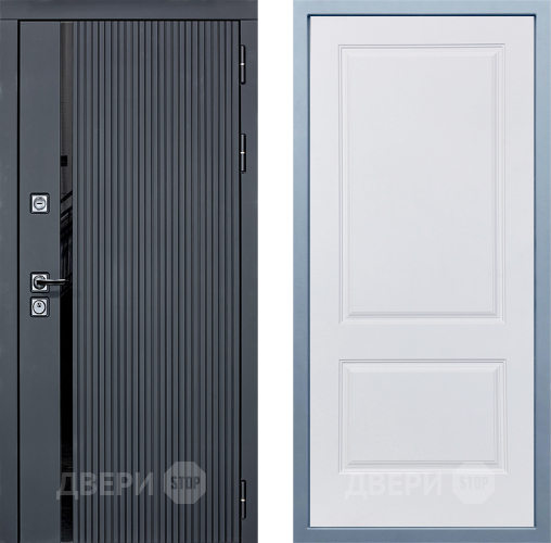 Входная металлическая Дверь Дива МХ-46 STR Д-7 Белый в Шатуре