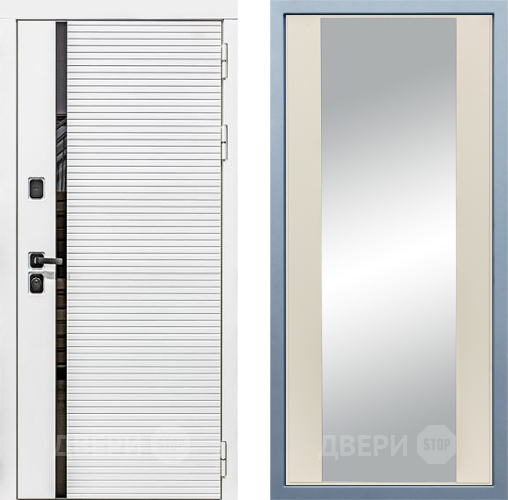 Дверь Дива МХ-45 Белая STR Д-15 Зеркало Шампань в Шатуре