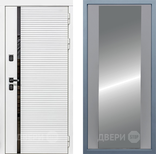 Дверь Дива МХ-45 Белая STR Д-15 Зеркало Силк Маус в Шатуре