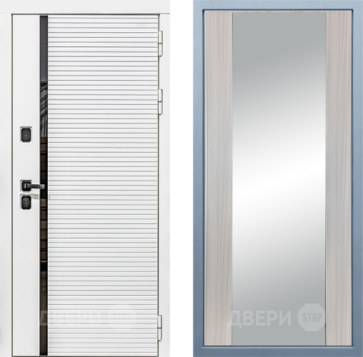 Дверь Дива МХ-45 Белая STR Д-15 Зеркало Сандал белый в Шатуре
