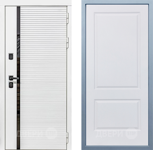 Входная металлическая Дверь Дива МХ-45 Белая STR Д-7 Белый в Шатуре