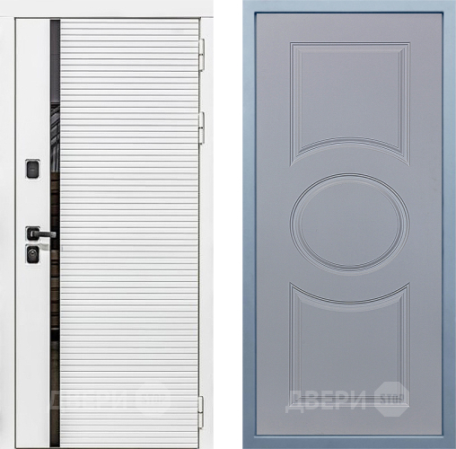Входная металлическая Дверь Дива МХ-45 Белая STR Д-8 Силк Маус в Шатуре