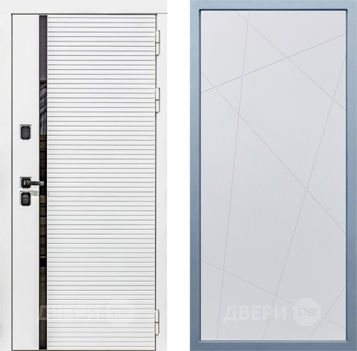 Входная металлическая Дверь Дива МХ-45 Белая STR Д-11 Белый в Шатуре