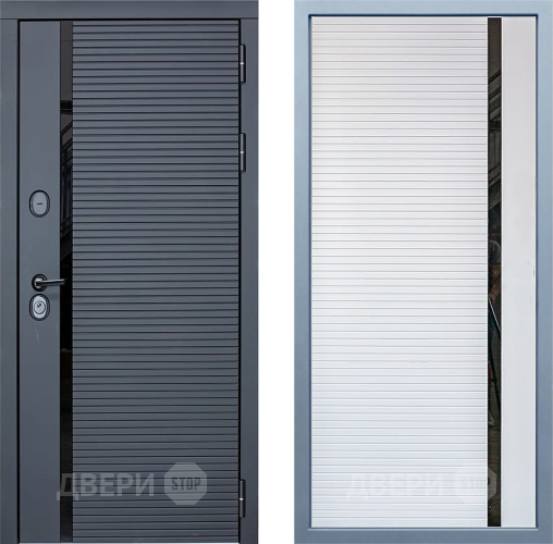 Входная металлическая Дверь Дива МХ-45 STR МХ-45 Белый матовый в Шатуре