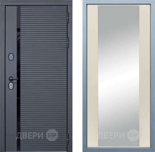 Входная металлическая Дверь Дива МХ-45 STR Д-15 Зеркало Шампань в Шатуре