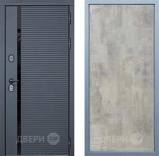 Дверь Дива МХ-45 STR Д-4 Бетон темный в Шатуре