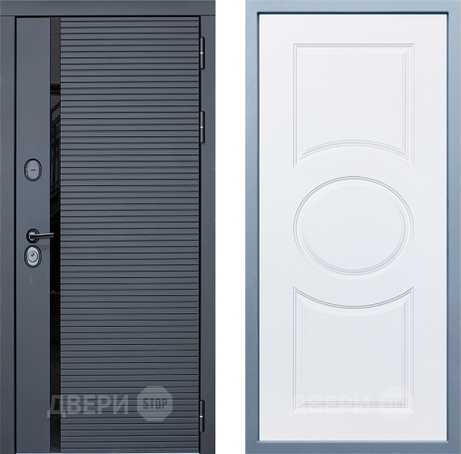Входная металлическая Дверь Дива МХ-45 STR Д-8 Белый в Шатуре