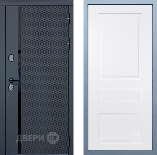 Входная металлическая Дверь Дива МХ-47 STR Н-13 Белый в Шатуре