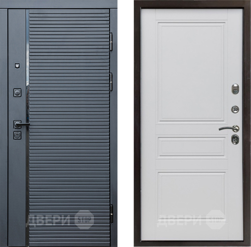 Дверь Престиж Черная Линия Классика Белый матовый в Шатуре