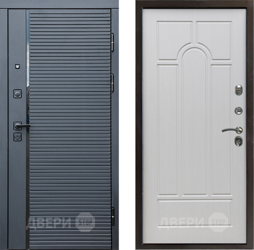 Дверь Престиж Черная Линия Арка Лиственница белая в Шатуре