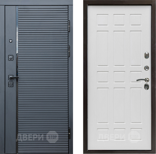 Дверь Престиж Черная Линия Спарта Белое дерево в Шатуре