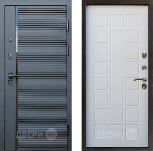 Дверь Престиж Черная Линия Престиж Белое дерево в Шатуре