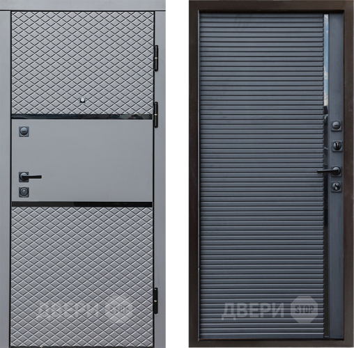 Входная металлическая Дверь Престиж Ромб Porte Черный кварц в Шатуре