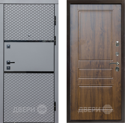 Входная металлическая Дверь Престиж Ромб Классика Дуб в Шатуре