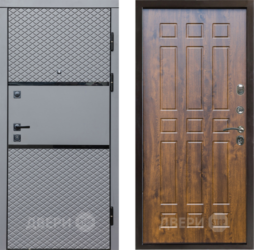 Входная металлическая Дверь Престиж Ромб Спарта Дуб в Шатуре