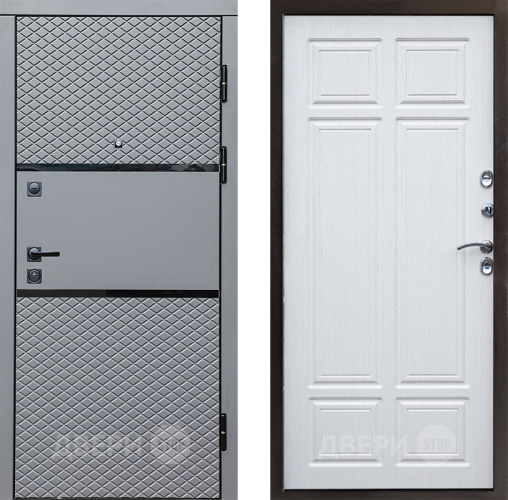 Дверь Престиж Ромб Премиум Лиственница белая в Шатуре