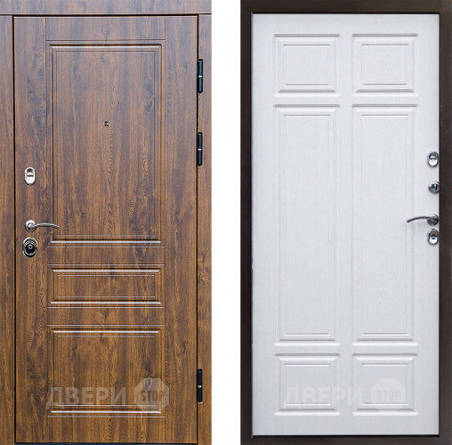 Входная металлическая Дверь Престиж Классика Дуб Премиум Лиственница белая в Шатуре