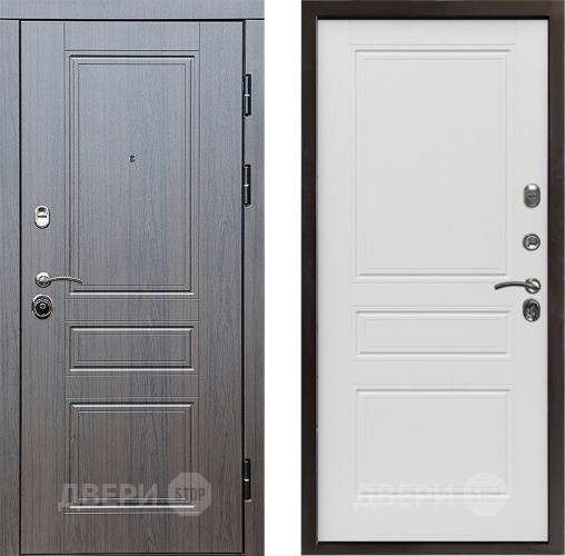 Входная металлическая Дверь Престиж Классика Венге Классика Лиственница белая в Шатуре