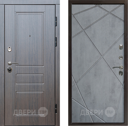 Дверь Престиж Классика Венге Лучи Бетон темный в Шатуре