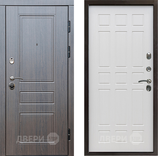 Входная металлическая Дверь Престиж Классика Венге Спарта Лиственница белая в Шатуре