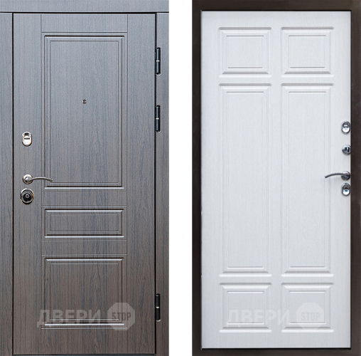 Входная металлическая Дверь Престиж Классика Венге Премиум Лиственница белая в Шатуре