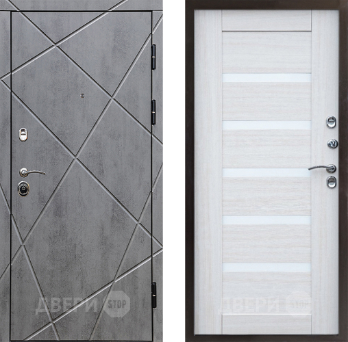 Дверь Престиж Лучи Царга Лиственница белая в Шатуре