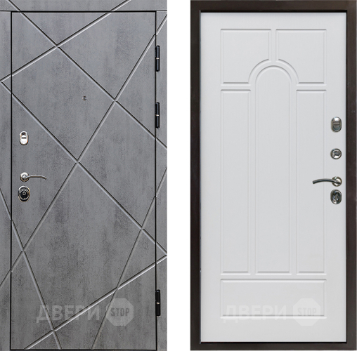 Дверь Престиж Лучи Арка Белое дерево в Шатуре