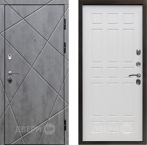 Входная металлическая Дверь Престиж Лучи Спарта Лиственница белая в Шатуре