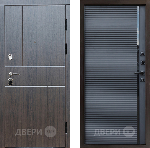 Входная металлическая Дверь Престиж Горизонт Венге Porte Черный кварц в Шатуре