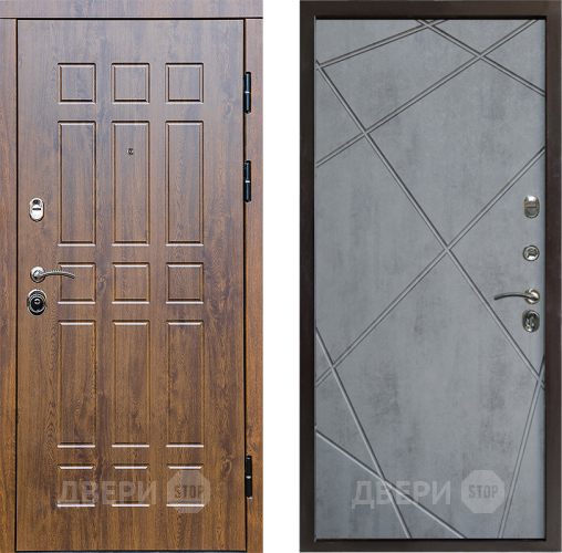 Дверь Престиж Стандарт Лучи Бетон темный в Шатуре