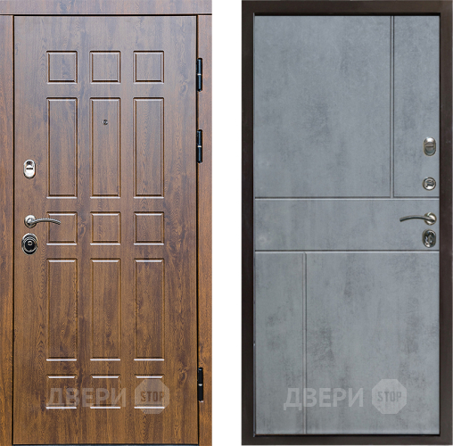 Дверь Престиж Стандарт Горизонт Бетон темный в Шатуре