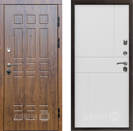 Входная металлическая Дверь Престиж Стандарт Горизонт Бетон белый в Шатуре