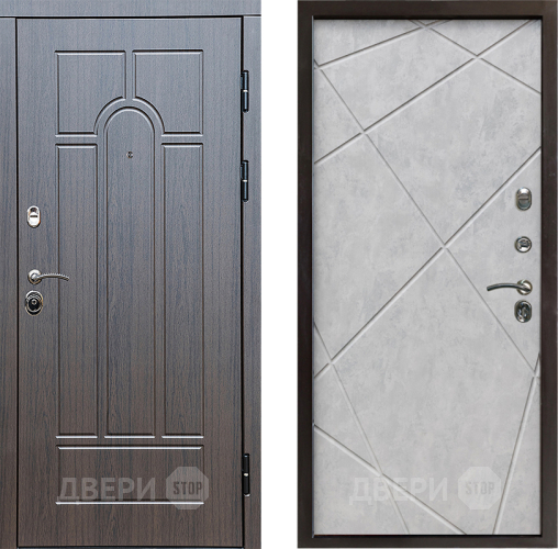 Дверь Престиж Арка Лучи Бетон светлый в Шатуре