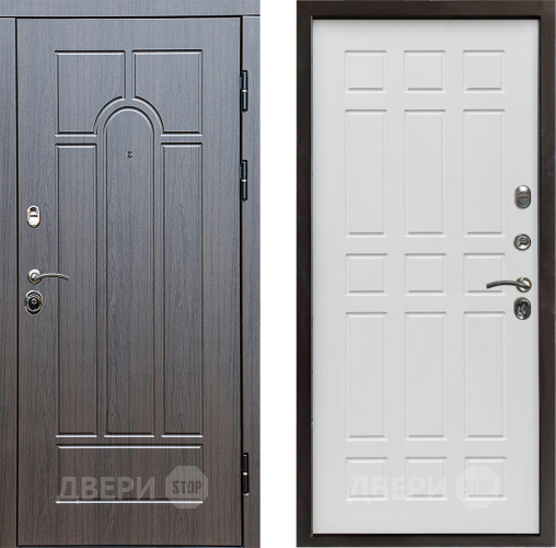 Входная металлическая Дверь Престиж Арка Спарта Белое дерево в Шатуре