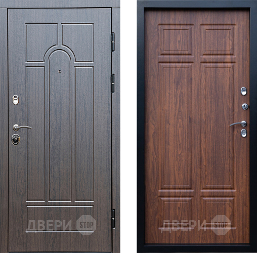 Входная металлическая Дверь Престиж Арка Премиум Орех темный в Шатуре