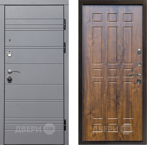 Входная металлическая Дверь Престиж Линия Грэй Спарта Дуб в Шатуре