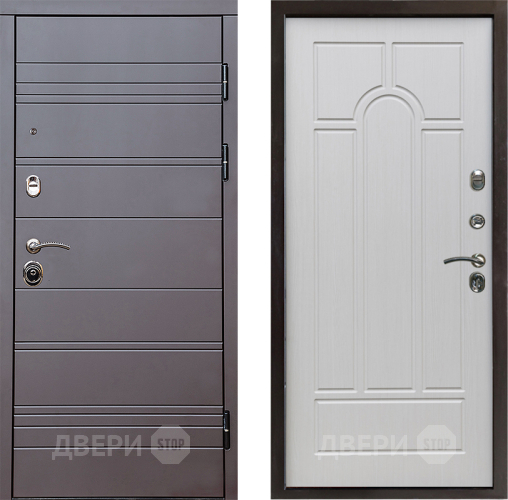 Дверь Престиж Линия Браун Арка Лиственница белая в Шатуре