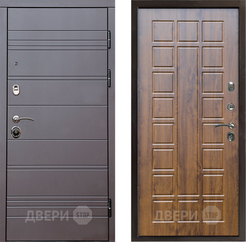 Входная металлическая Дверь Престиж Линия Браун Престиж Дуб в Шатуре