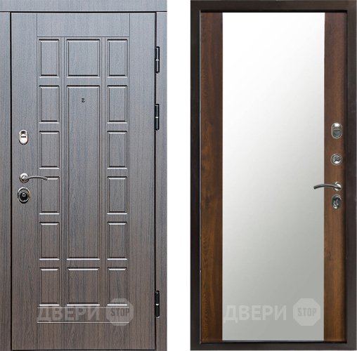 Входная металлическая Дверь Престиж Престиж Зеркало Дуб в Шатуре